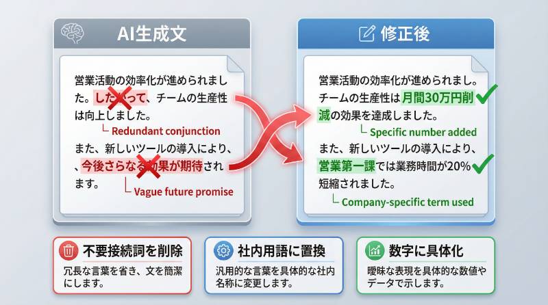 AIが書いた文章を「自然な自分の言葉」に直すコツ
