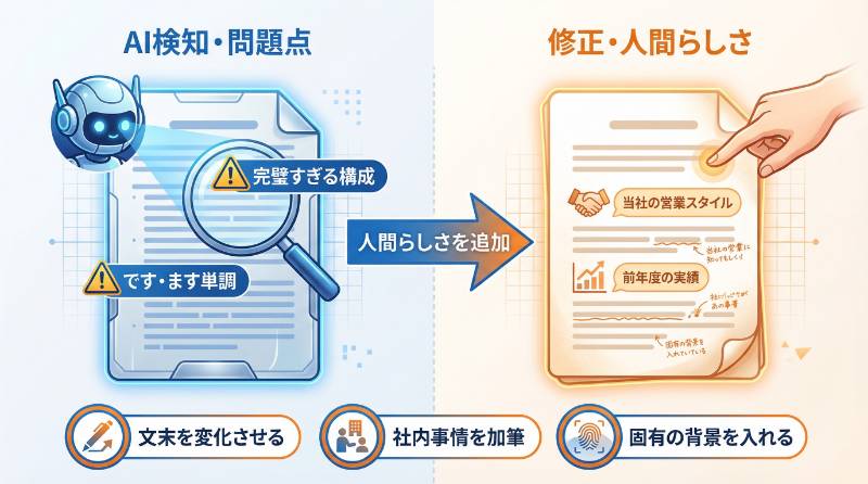 AI作成だとバレる理由と修正のポイント
