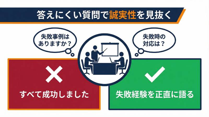 商談であえて答えにくい質問をぶつける