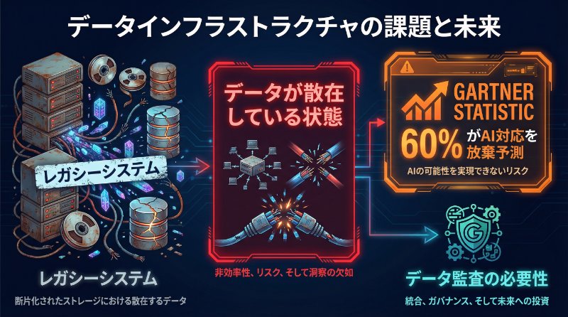 AI対応データの基盤が整っていない