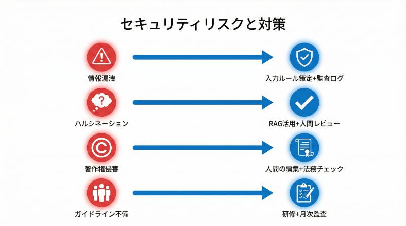 セキュリティリスクと対策マトリクス