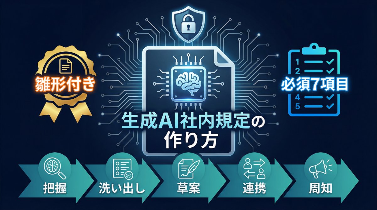 生成AI社内規定の作り方 アイキャッチ画像
