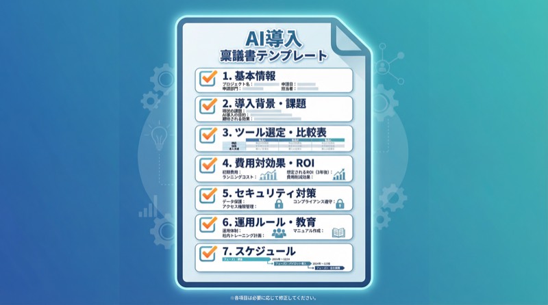 AI導入稟議書テンプレートの概要と使いどころ