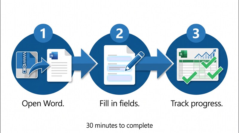 テンプレートの使い方3ステップ