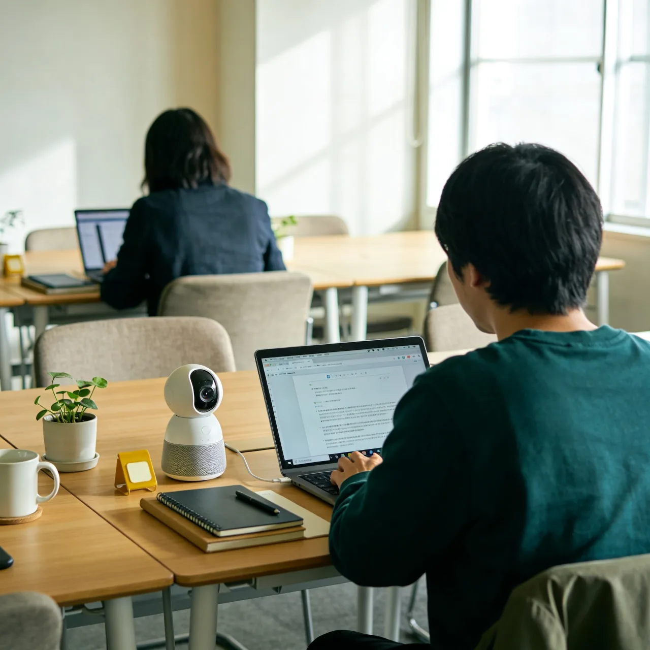 AIを業務に取り入れる現場の落ち着いた様子