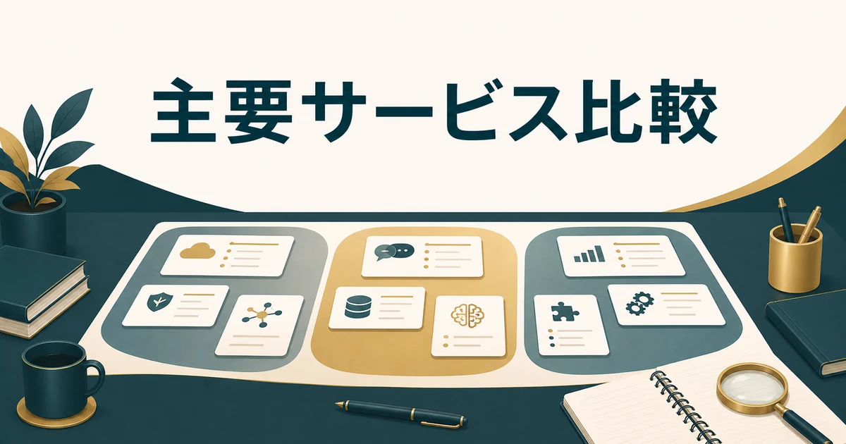 失敗しない「社内FAQ・RAGツール」の選び方とおすすめサービス【2026年最新】の「【2026年6月最新】主要RAG・社内AIアシスタント比較とおすすめ」に対応する見出し画像