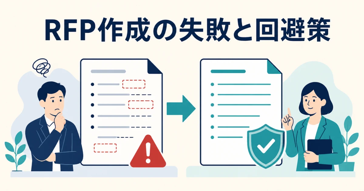 RFP作成の失敗と回避策 RFP作成の失敗と回避策