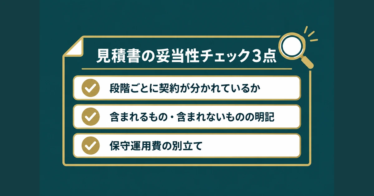 見積書の妥当性チェックリスト