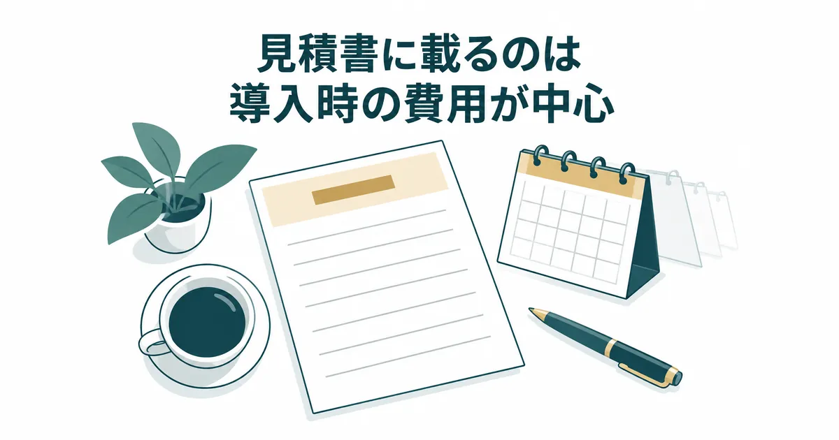 AI導入の隠れコスト12項目｜ランニングコストを見越した年間予算の組み方｜見積書に載るのは導入時の費用が中心