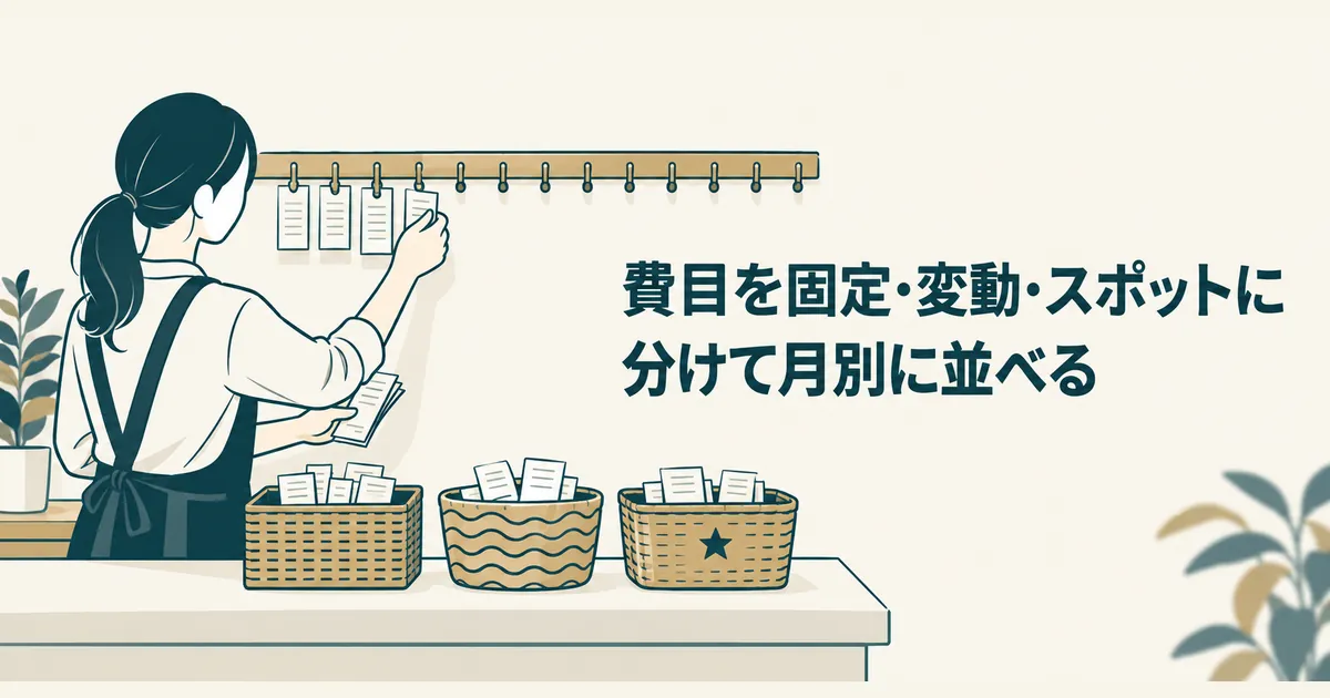 AI導入の隠れコスト12項目｜ランニングコストを見越した年間予算の組み方｜費目を固定・変動・スポットに分けて月別に並べる