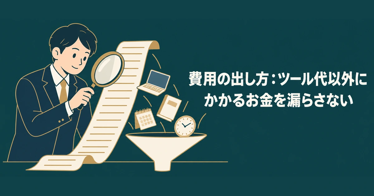 AI導入のROI・費用対効果 計算：費用の出し方：ツール代以外にかかるお金を漏らさない