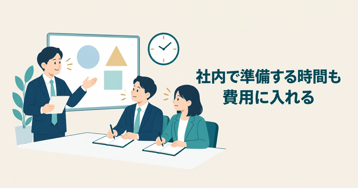 AI導入のROI・費用対効果 計算：社内で準備する時間も費用に入れる