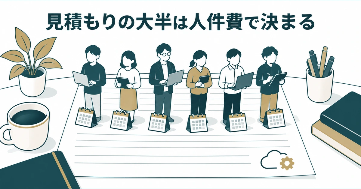 AI導入の見積もり交渉：見積もりの大半は人件費で決まる