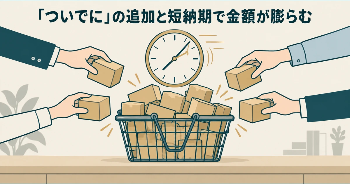 AI導入の見積もり交渉：「ついでに」の追加と短納期で金額が膨らむ