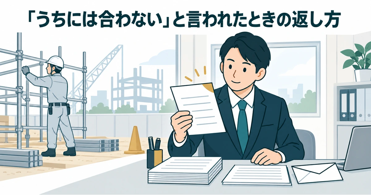 現場仕事と事務仕事を分け、AIに合う書類業務を選ぶ場面