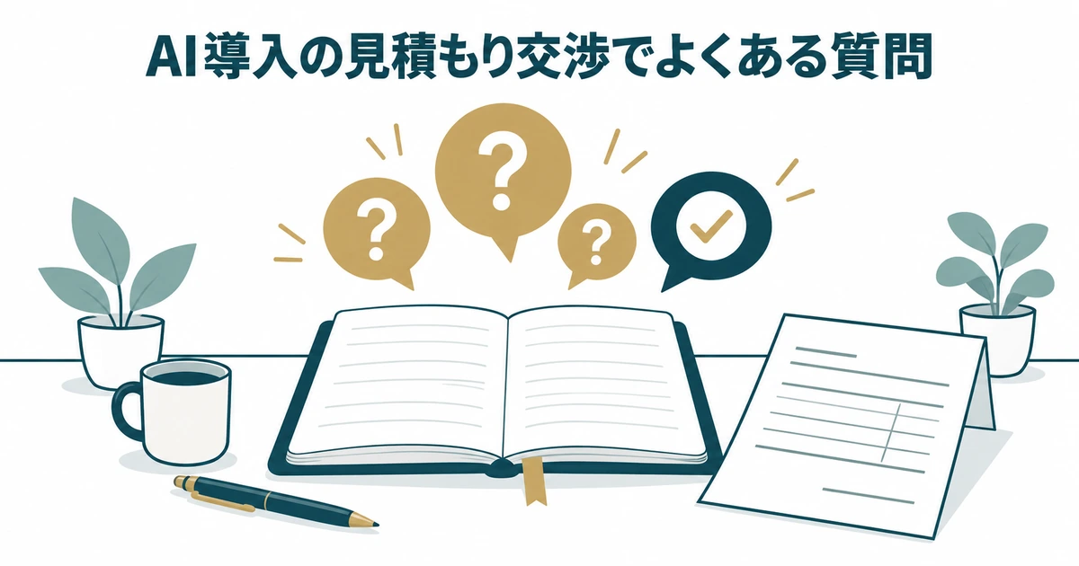 AI導入の見積もり交渉：AI導入の見積もり交渉でよくある質問